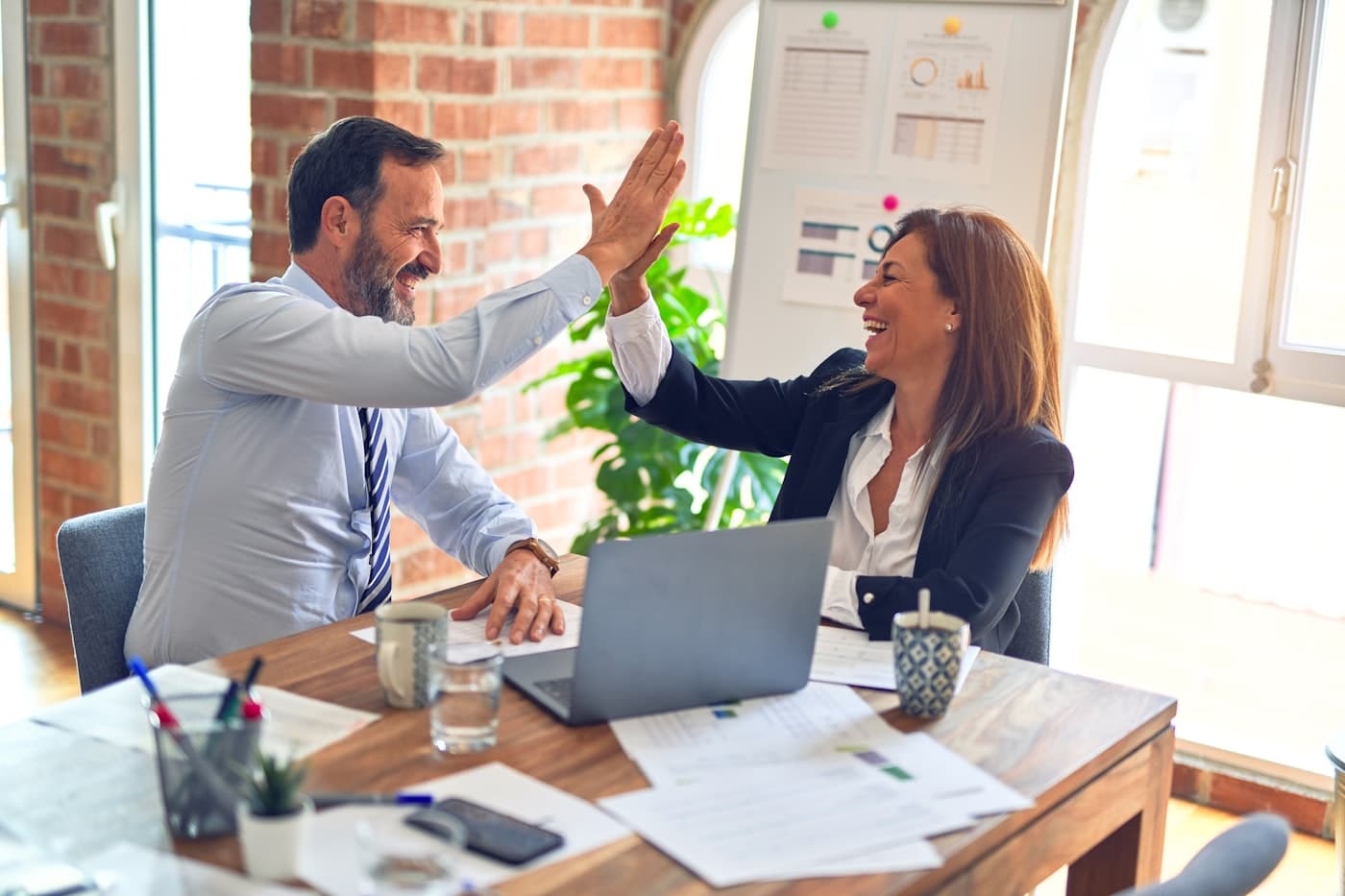 Hiring professionals reviewing a candidate